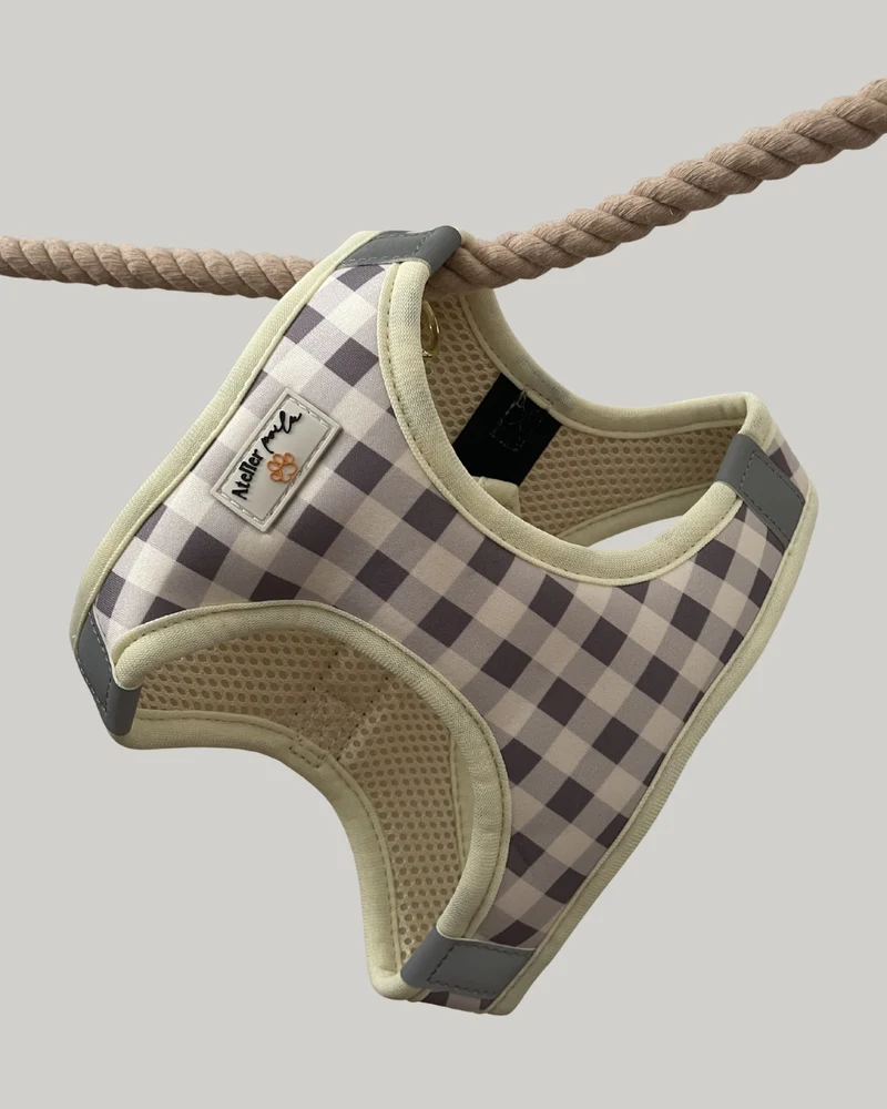 Harnais Step-in Vichy moka