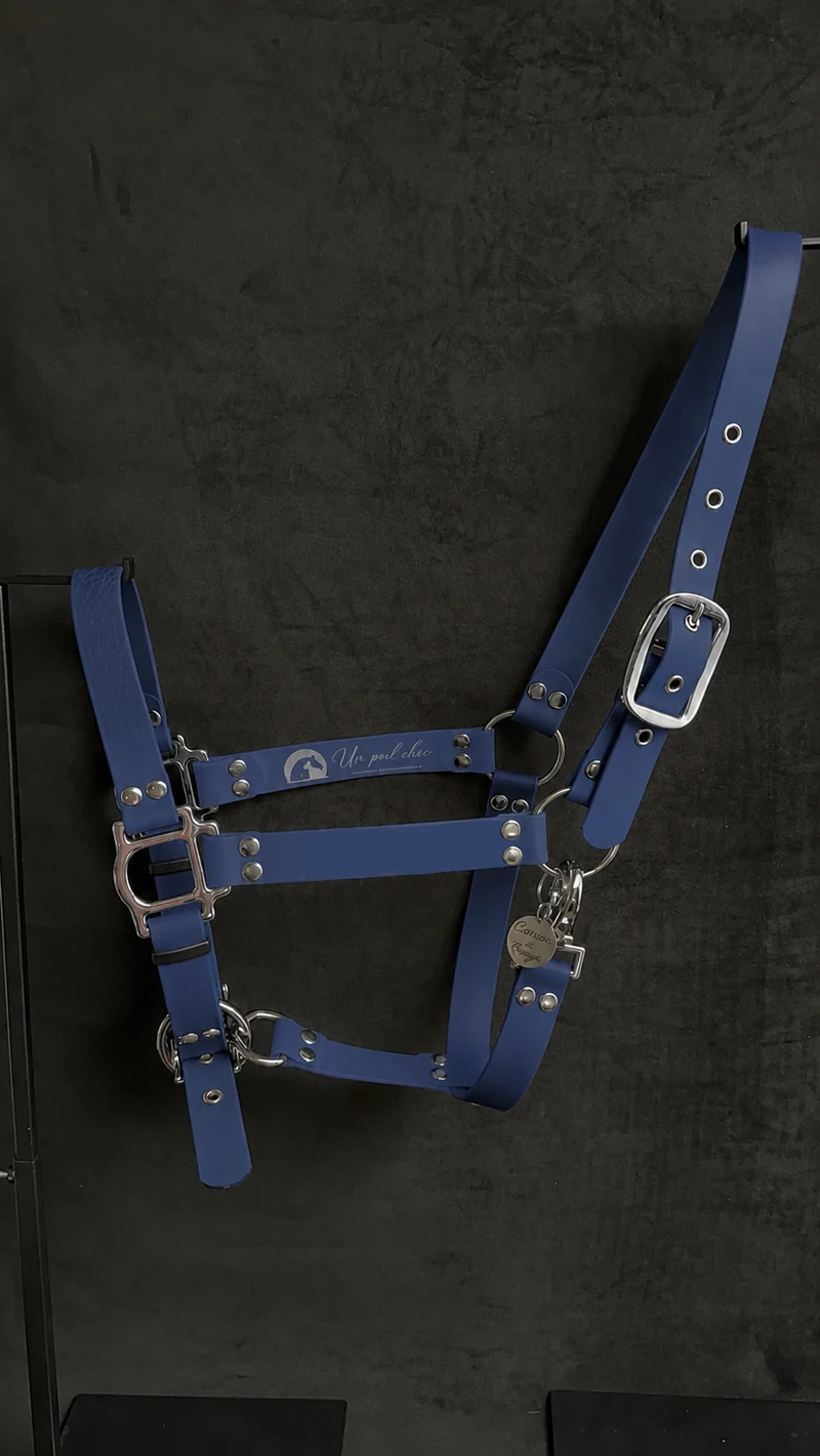 Licol Cheval / Shetland / PS / COB - Biothane unicolore personnalisable