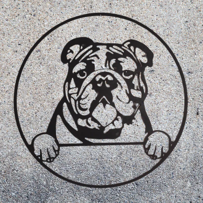 Décoration murale chien - Bouledogue Anglais