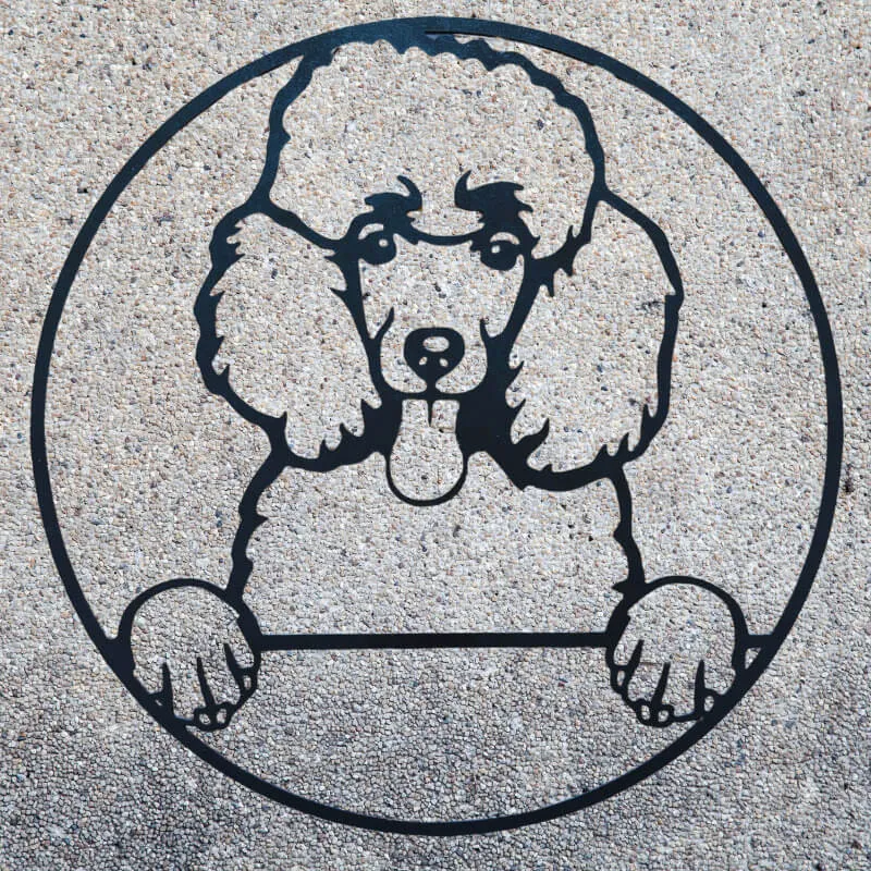 Décoration murale chien - Caniche
