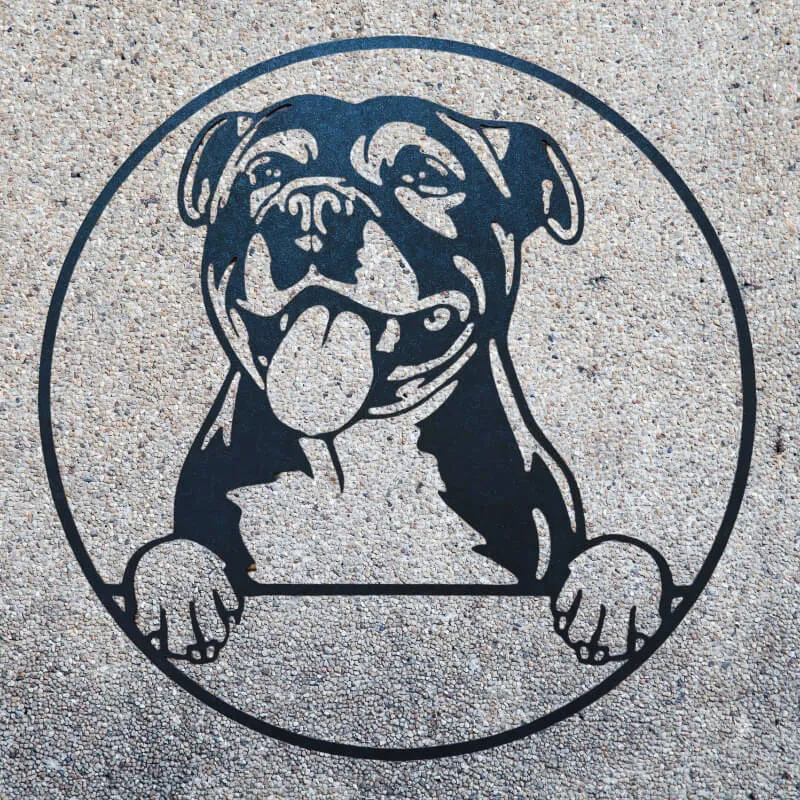 Décoration murale chien - Staffie