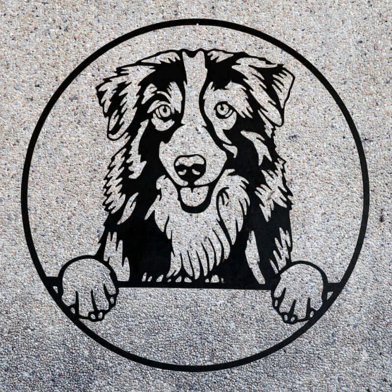 Décoration murale chien - Berger Australien