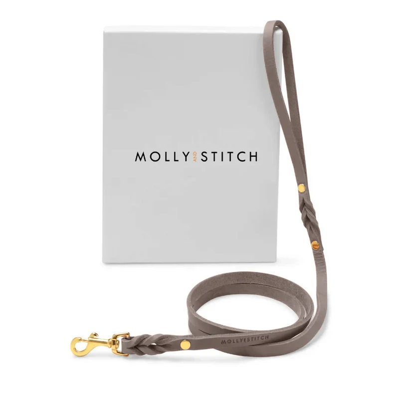 Sellerie Teckel Laisse Cuir Butter Taupe