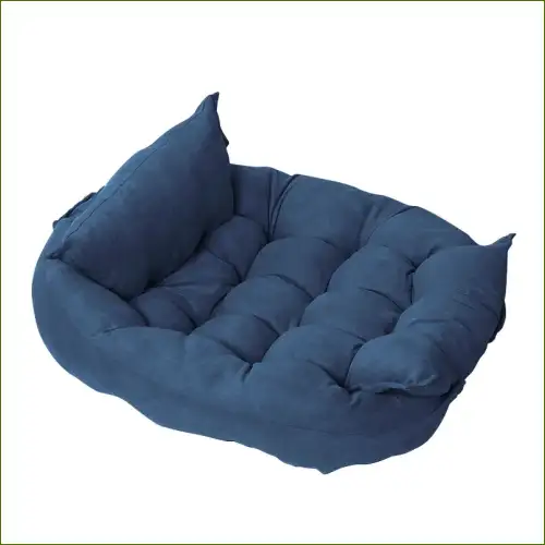 Lit multifonction matelassé avec coussin pour bouledogues