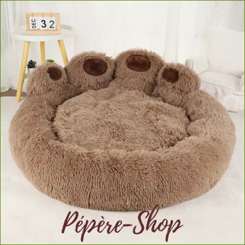 Couchage doux pour chihuahua au design en forme de patte