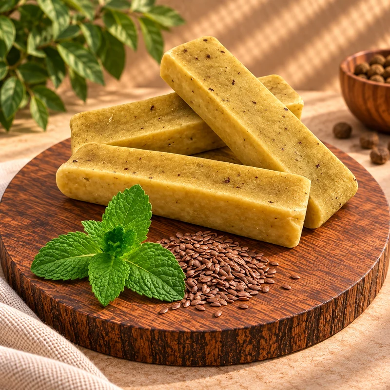 Fromage "Cheezy Dog" aux fruits & superaliments / Graines de lin & menthe