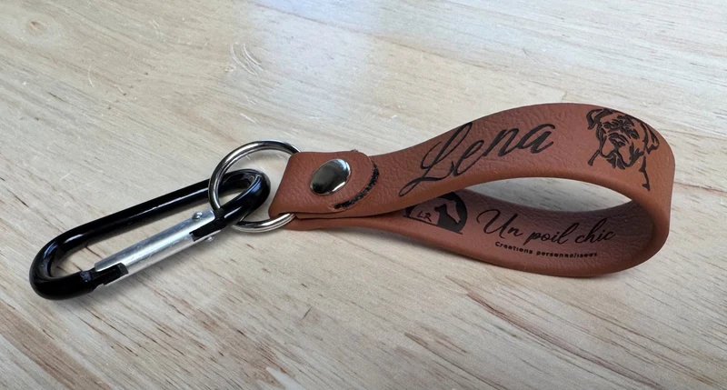 Porte-clé en Biothane personnalisé – Simple ou Double
