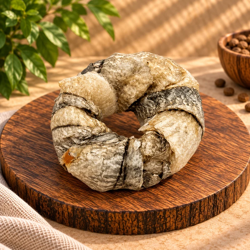 Donuts de peau de poisson pour chien
