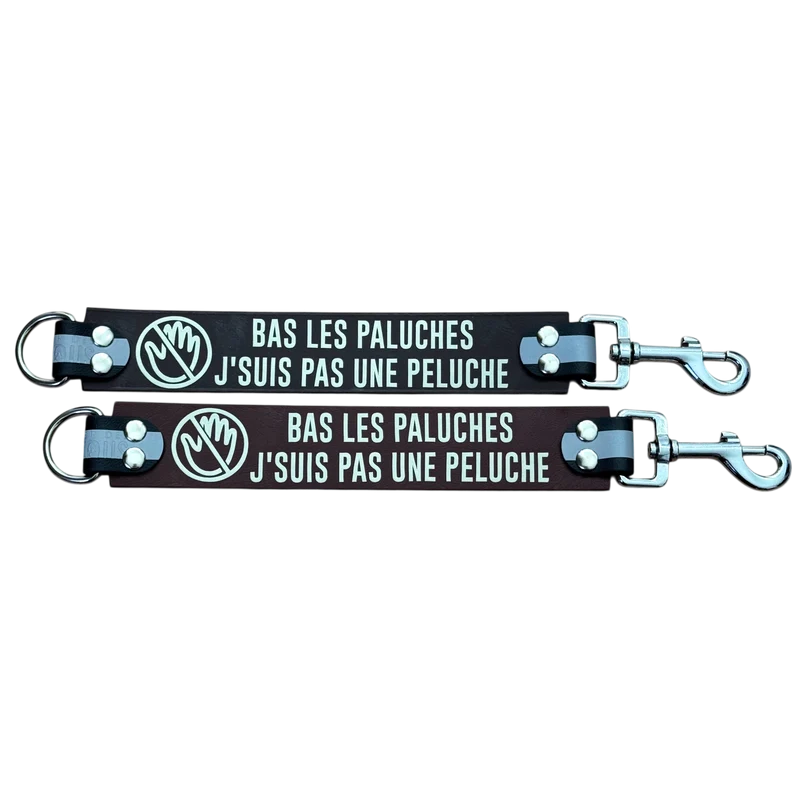 DogTalker© « Bas les paluches (j'suis pas une peluche) »