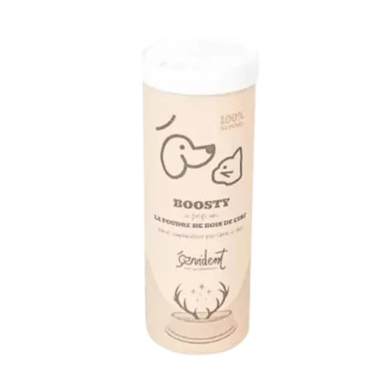 Poudre de bois de cerf pour chiens et chats