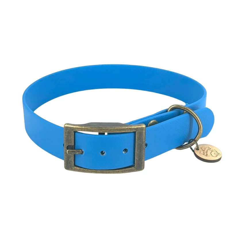 Collier biothane BLEU RON'RHÔNE69