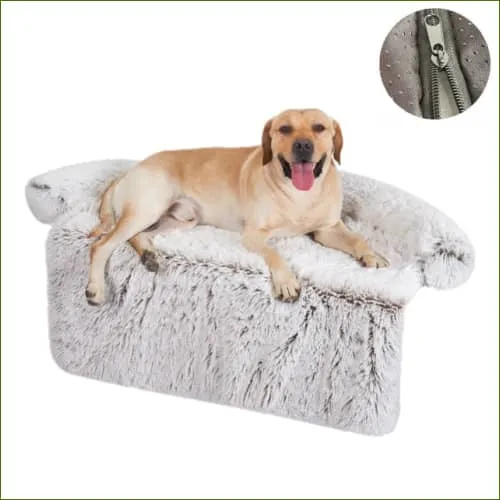 Tapis canin douillet en peluche protège-canapé