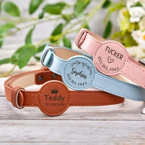 Collier personnalisé chien avec Airtag