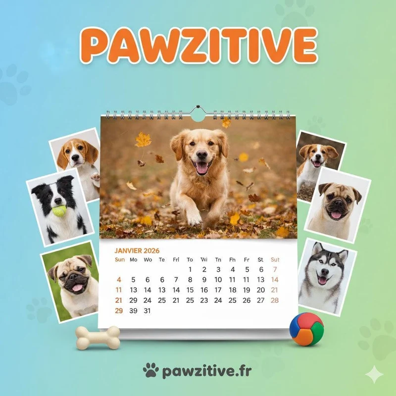 calendrier 2026 au profit d'une association de protection animale