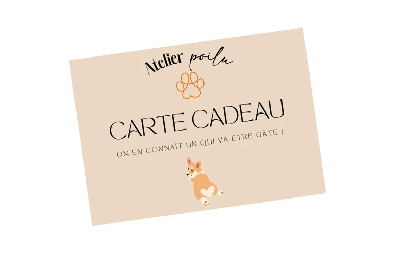 Carte cadeau Atelier Poilu