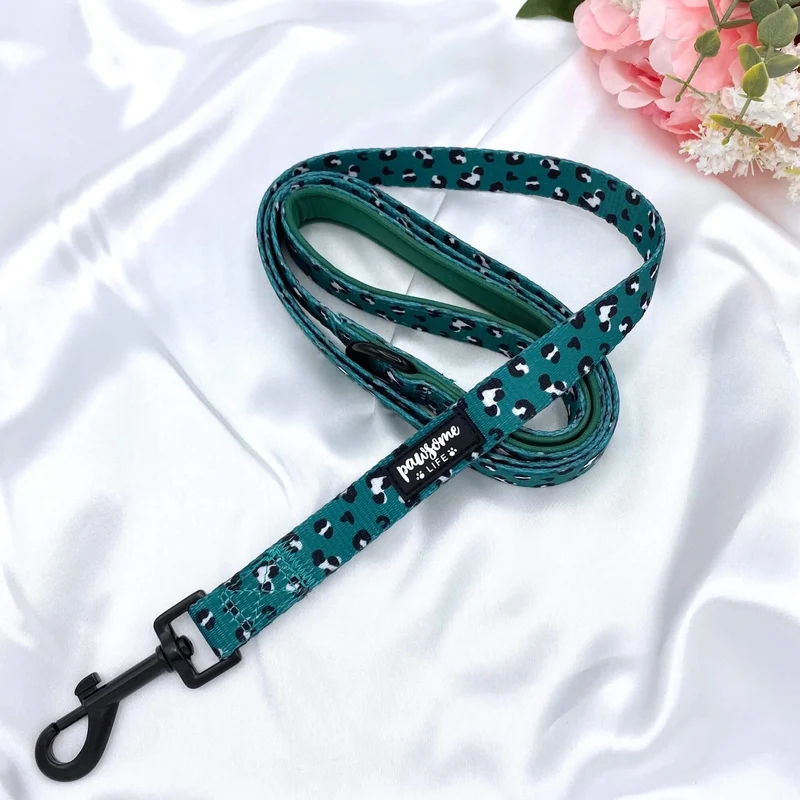 Laisse Green Leopard