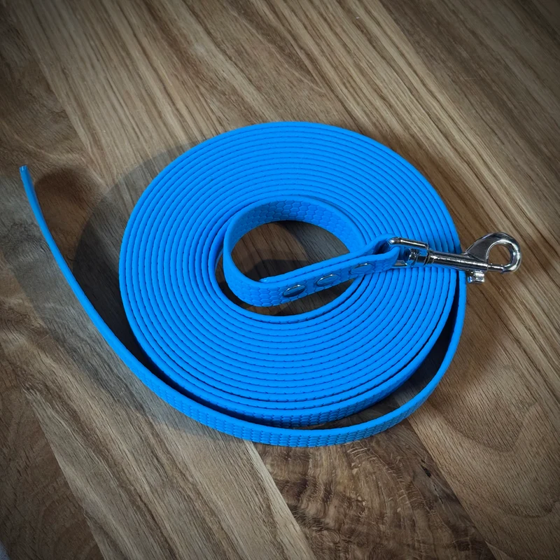 Longe Hexa 5m 20mm cyan, sans poignée