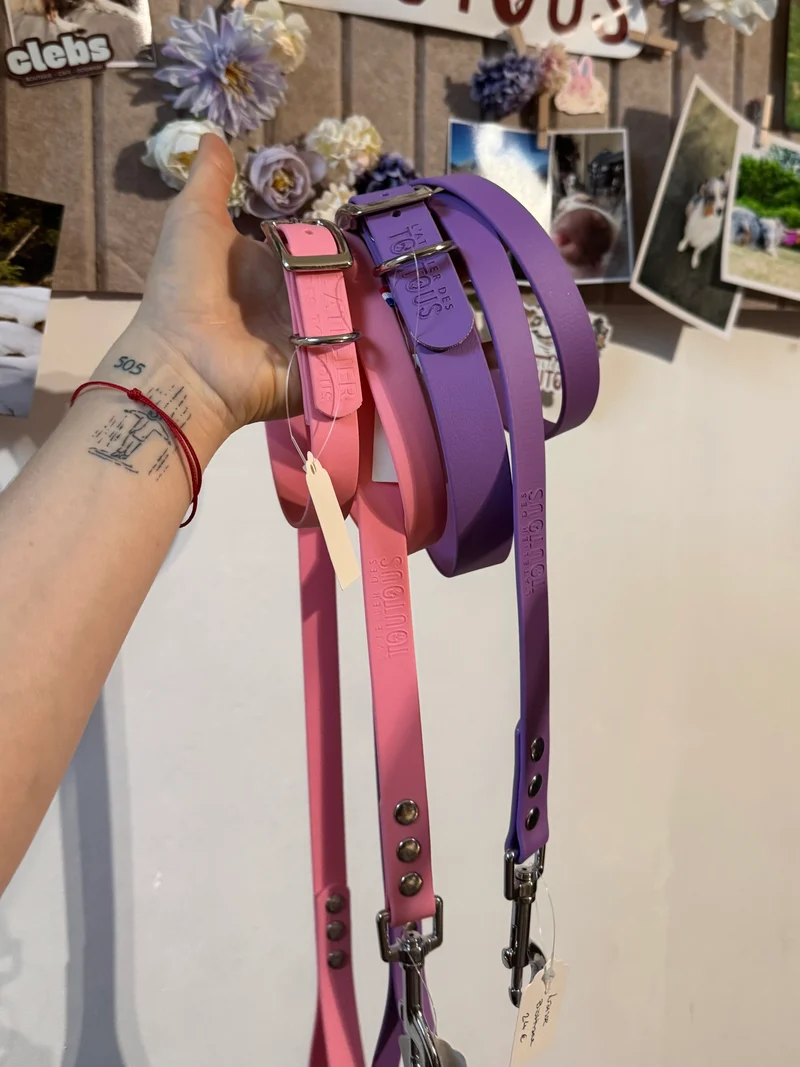 Ensemble Etna · Collier + laisse BioThane® 19 mm