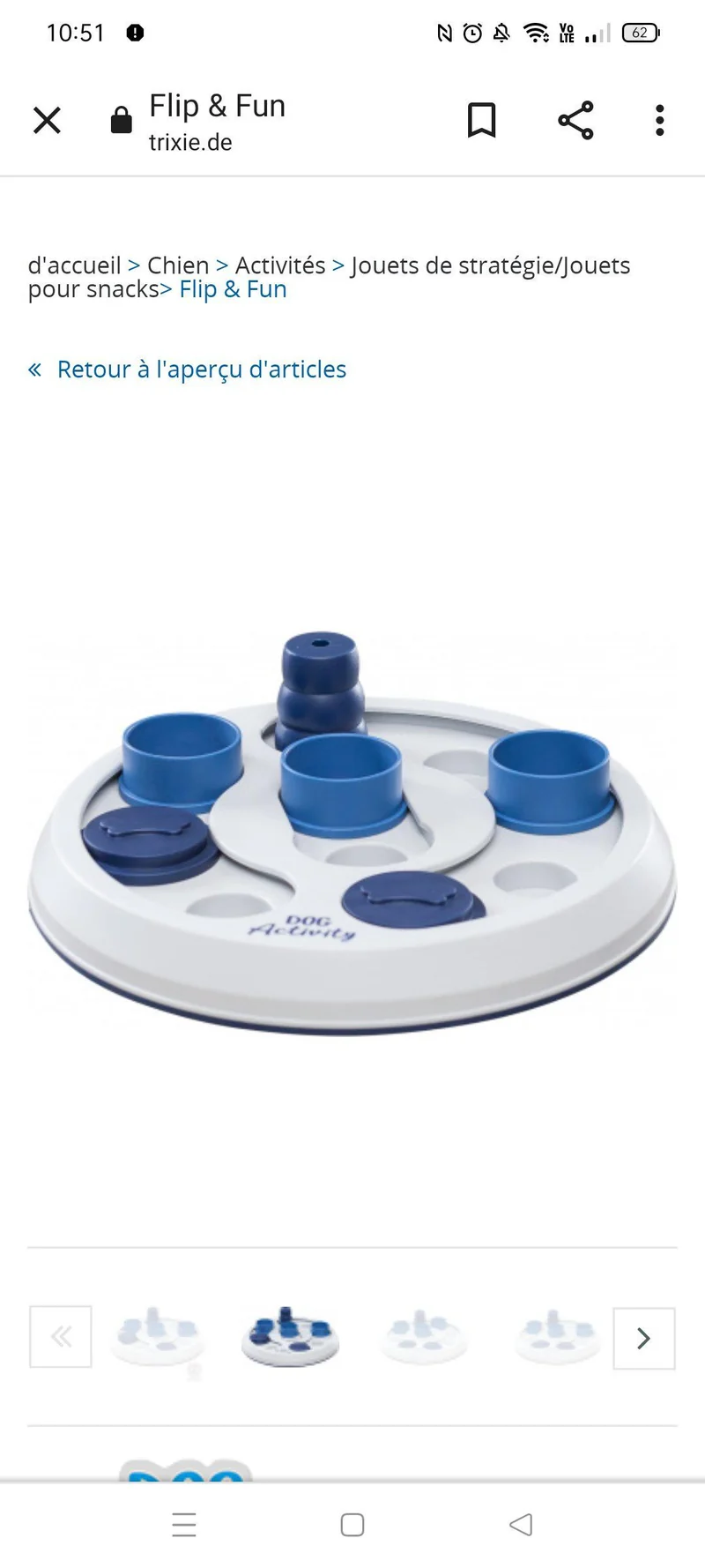 Dog activity flip & fun 23 cm