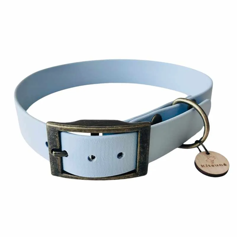 Collier biothane bleu - CIEL