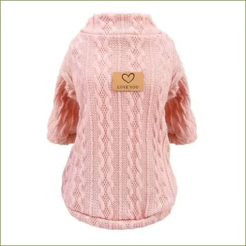 Tricot pour chien en laine chaude et douce
