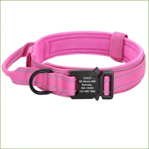 Collier militaire avec gravure laser pour chien de grande taille