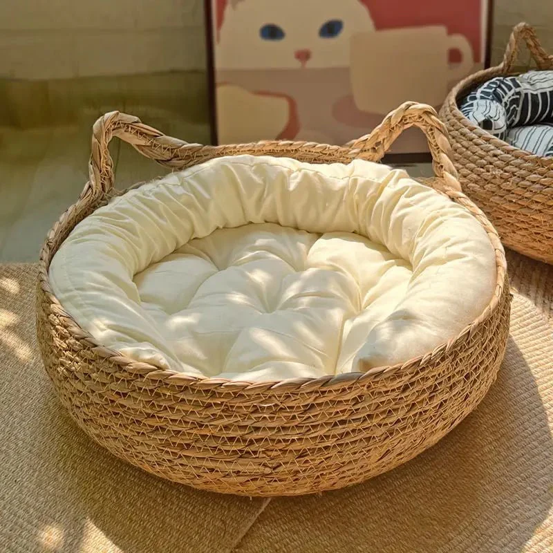 Panier Osier Naturel Chien 2 Coloris