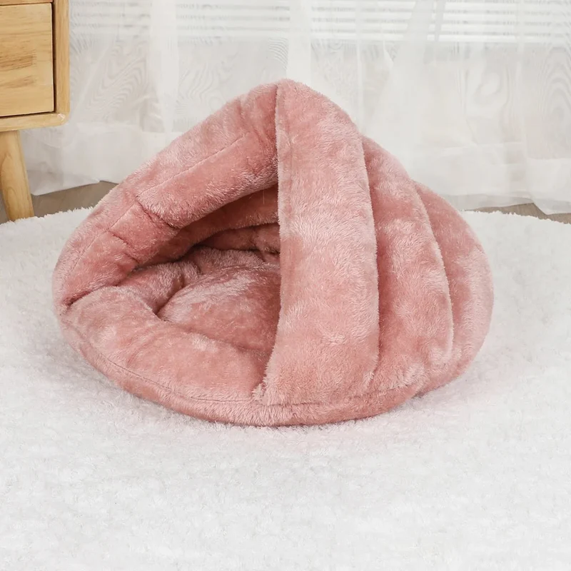 Panier Igloo Anti-Stress Chien Rose Gris