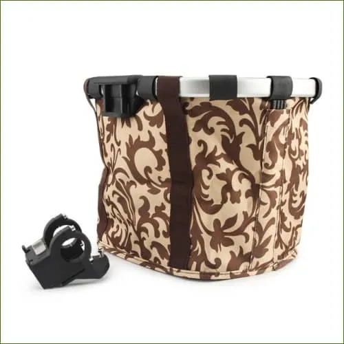 Panier de vélo pour chien avec design coloré