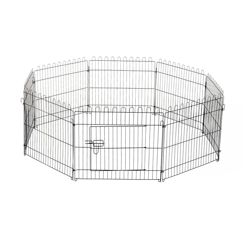 Parc Pliable pour Chien PawHut 8 Panneaux 71 x 61 cm