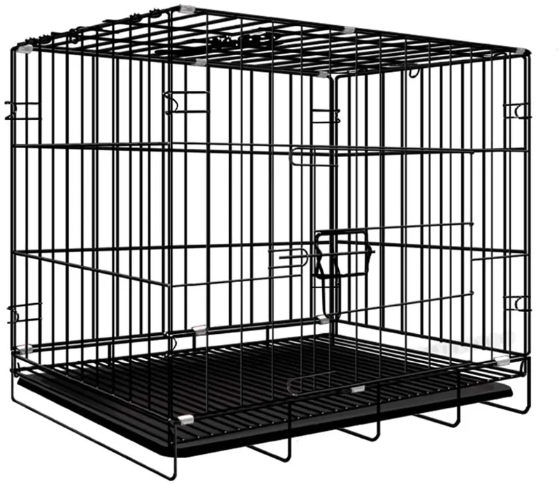 Cage Pliable en Métal Anti-Évasion pour Grand Chien