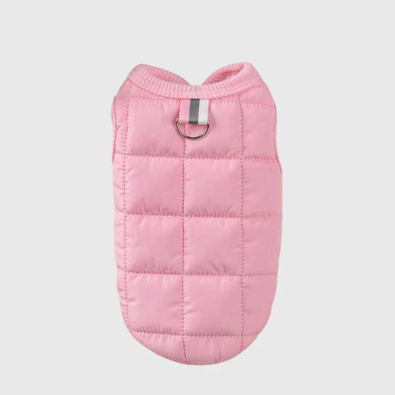 Manteau Laine Synthétique Rose Chien