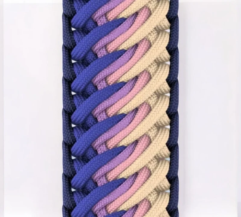 Collier #4 — Tressage paracorde + fermeture BioThane®