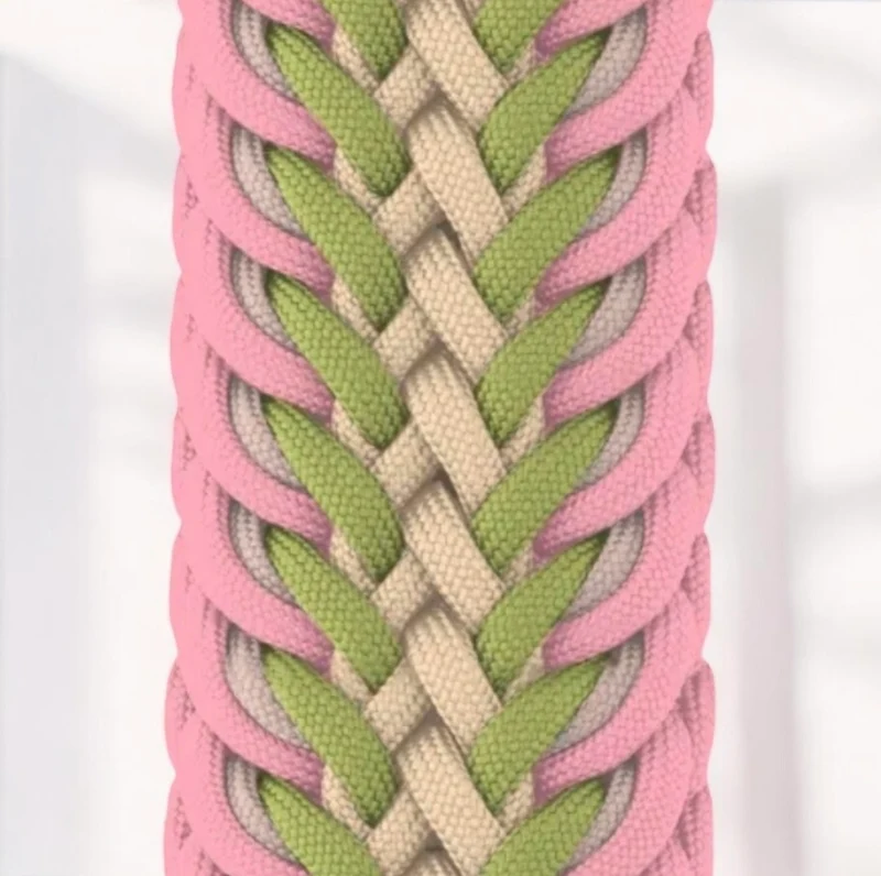 Collier #2 — Tressage paracorde + fermeture BioThane®