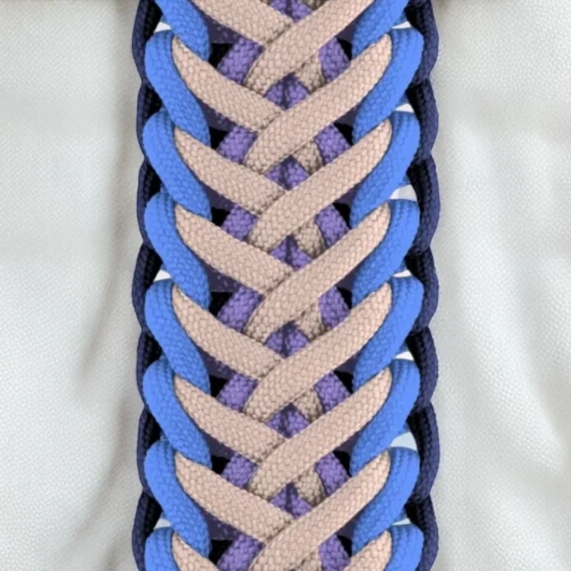 Collier #1 — Tressage paracorde + fermeture BioThane®