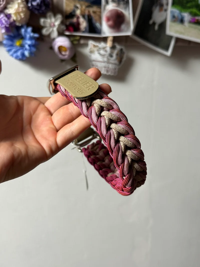 Collier Héra (29-37 cm) — BioThane® + paracorde