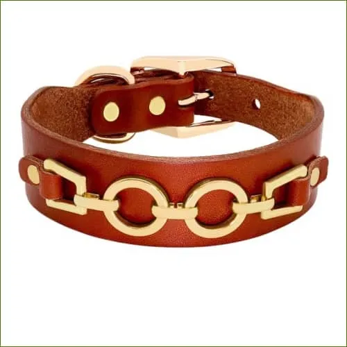 Collier de luxe PETSTAR pour chien avec motif décoratif en métal doré