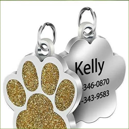 Médaille gravée pour chien - modèle design de luxe