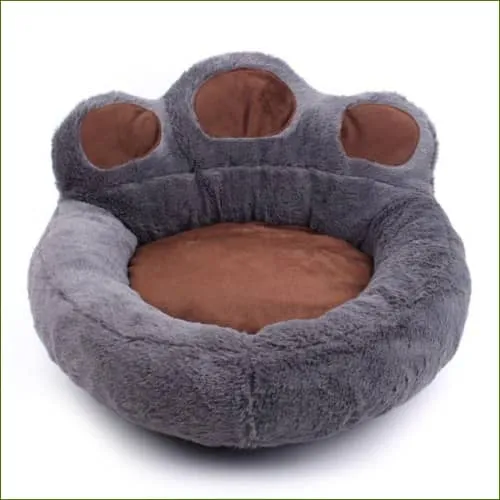 Pouf pour chat en peluche, chaud et douillet, en forme de patte