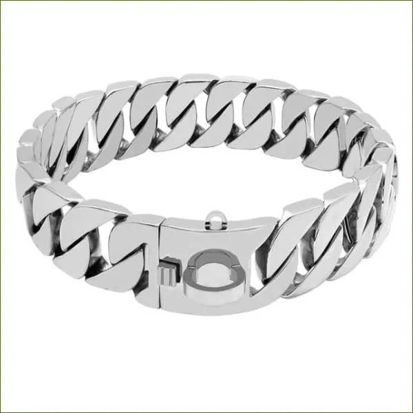 Collier en chaine pour chien type molosse pour promenade et dressage