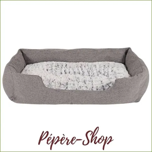 Corbeille anti-stress pour chien PETENJOY avec coussin réversible – confort, douceur, et sérénité au quotidien