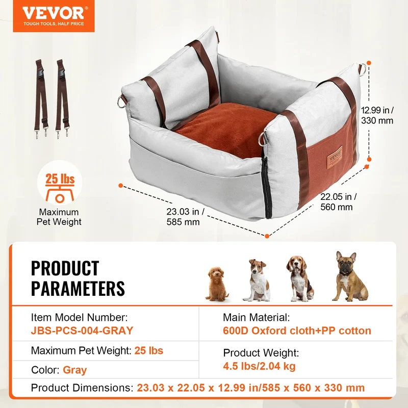 Siège Auto Imperméable Gros Chien 45kg