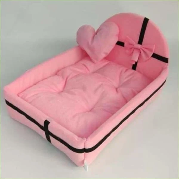 Panier design original en forme de lit - lavable - pour petit chien