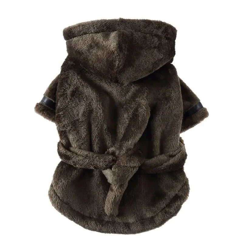 Peignoir Capuche Absorbant Gros Chien Bain
