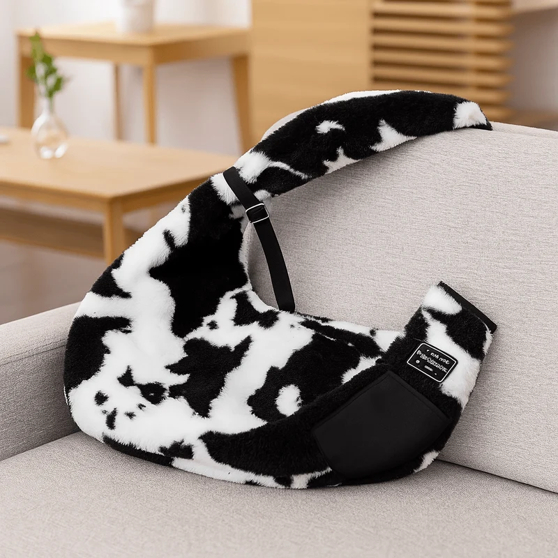 Sac Bandoulière Motif Vache Chien