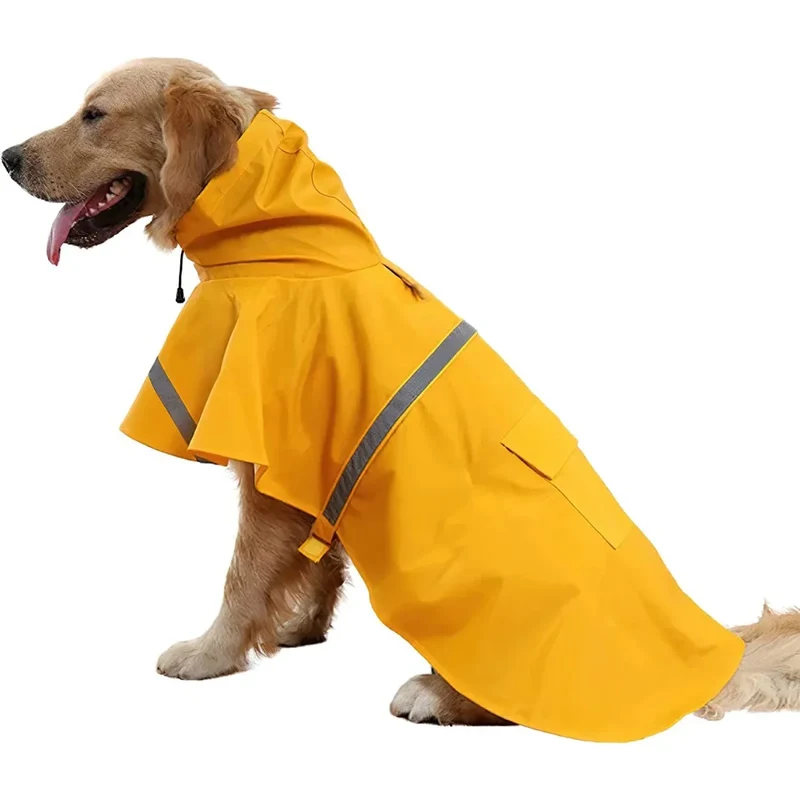 Imperméable Jaune Réfléchissant Gros Chien