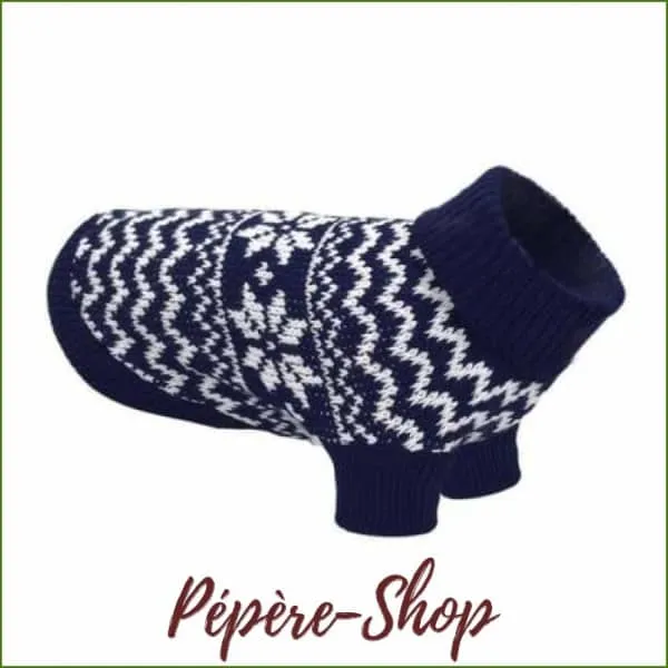 Pull col roulé pour animal domestique , chaud et confortable