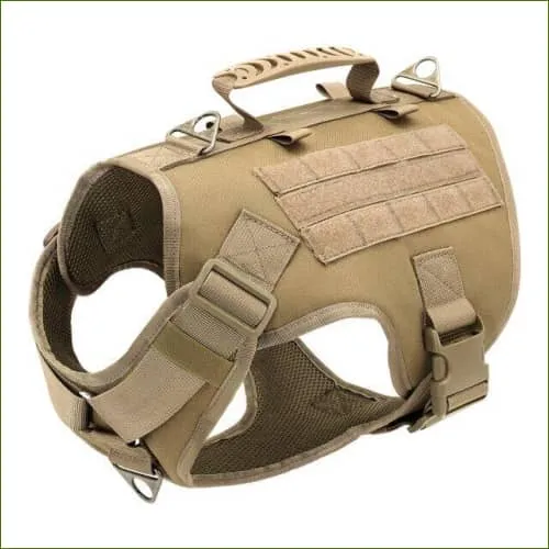 Harnais militaire pour chien en nylon - ergonomique - avec système MOLLE