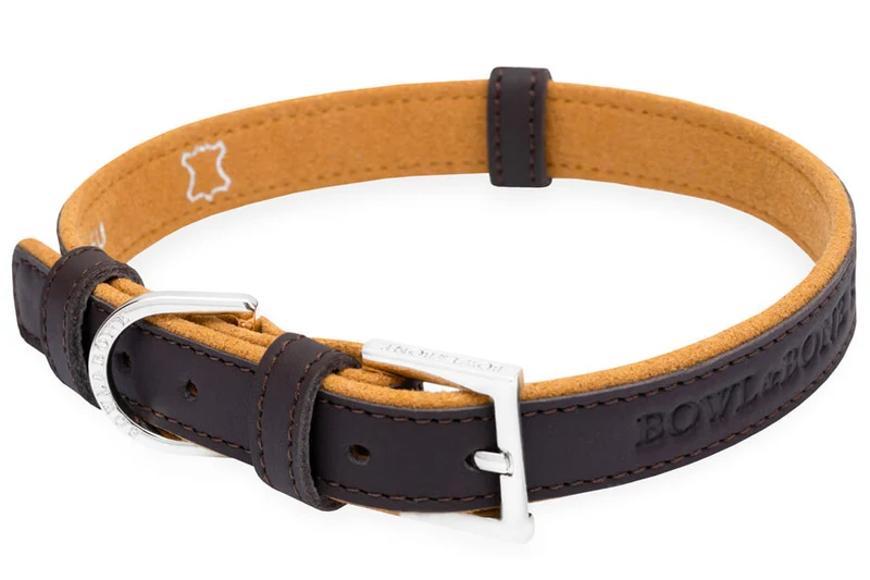 Sellerie Teckel Collier Cuir Monaco (Chocolat)