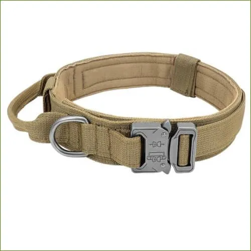 Collier militaire pour chien - type tactique résistant et durable - pour grand chien